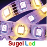 Tira LED 5 mts Flexible 72W 300 Led SMD 5050 IP20 RGB+WW Blanco Cálido Alta Luminosidad Tira LED 5 mts Flexible 72W 300 Led SMD 5050 IP20 RGB+WW Blanco Cálido Alta Luminosidad